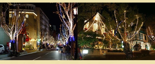 北野クリスマスストリート イルミネーション デートスポット 写真